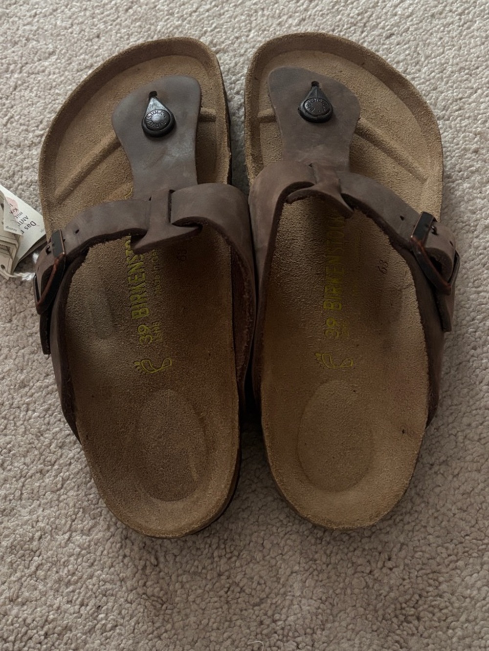 Brand NWT Birkenstock Gizeh Sandal size 39 - Picture 2 of 4
